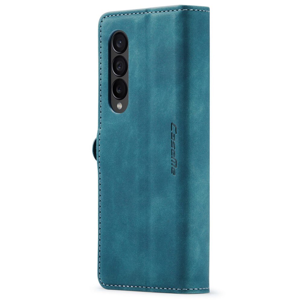 Étui portefeuille mince Samsung Galaxy Z Fold 4 bleu