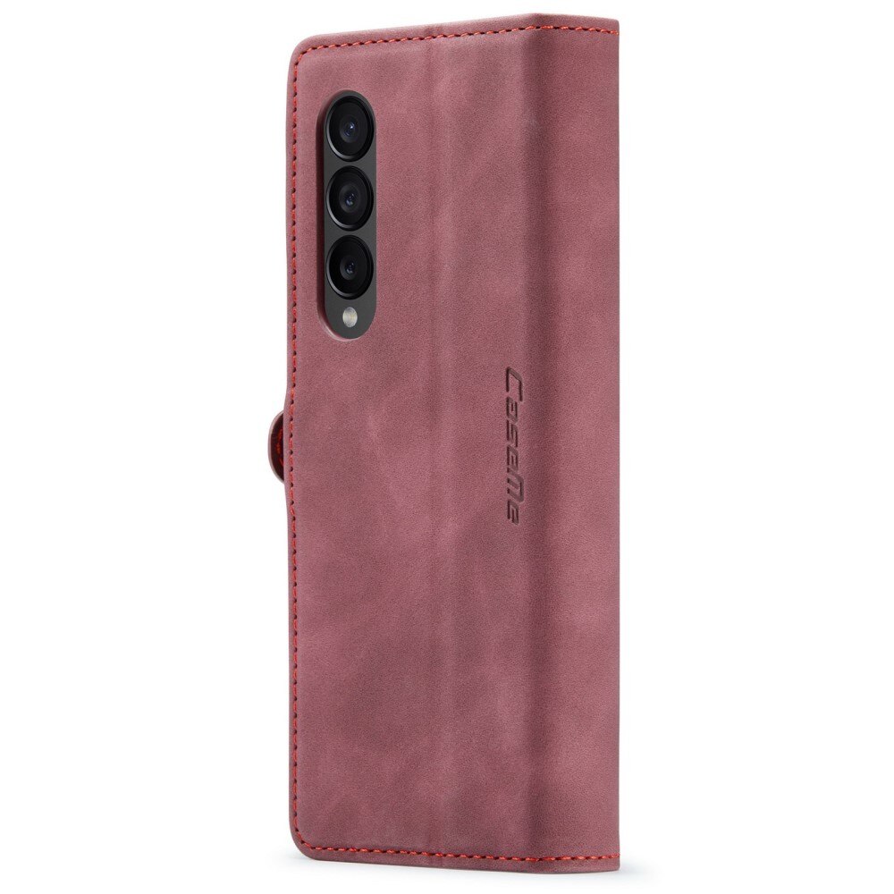 Étui portefeuille mince Samsung Galaxy Z Fold 4 rouge