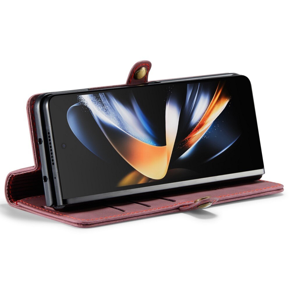 Étui portefeuille mince Samsung Galaxy Z Fold 4 rouge