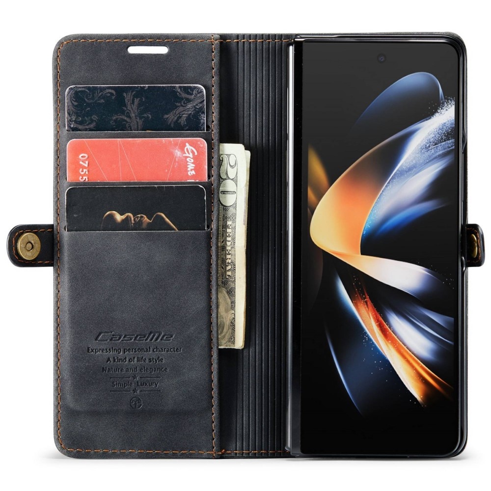 Étui portefeuille mince Samsung Galaxy Z Fold 4 noir