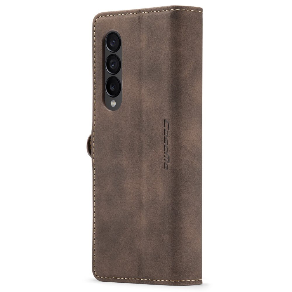 Étui portefeuille mince Samsung Galaxy Z Fold 4 marron