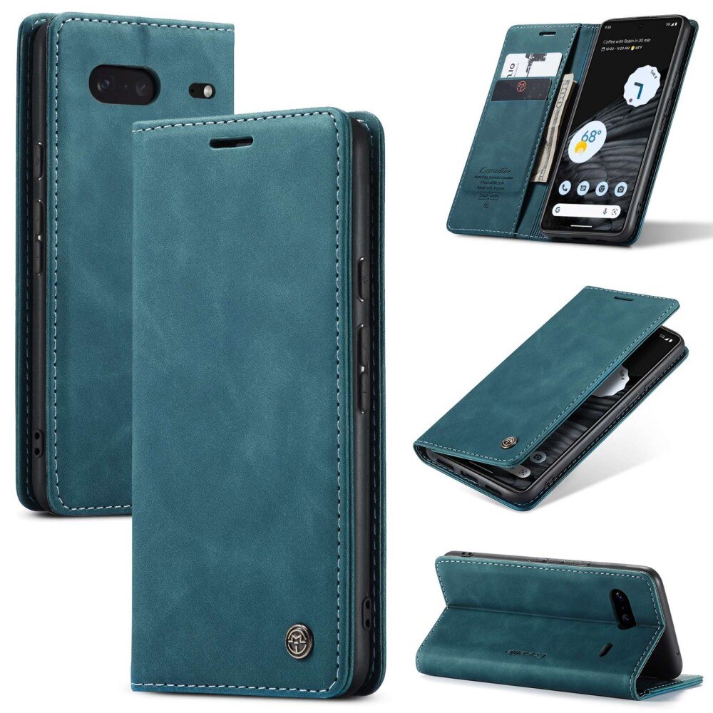 Étui portefeuille mince Google Pixel 7, Bleu
