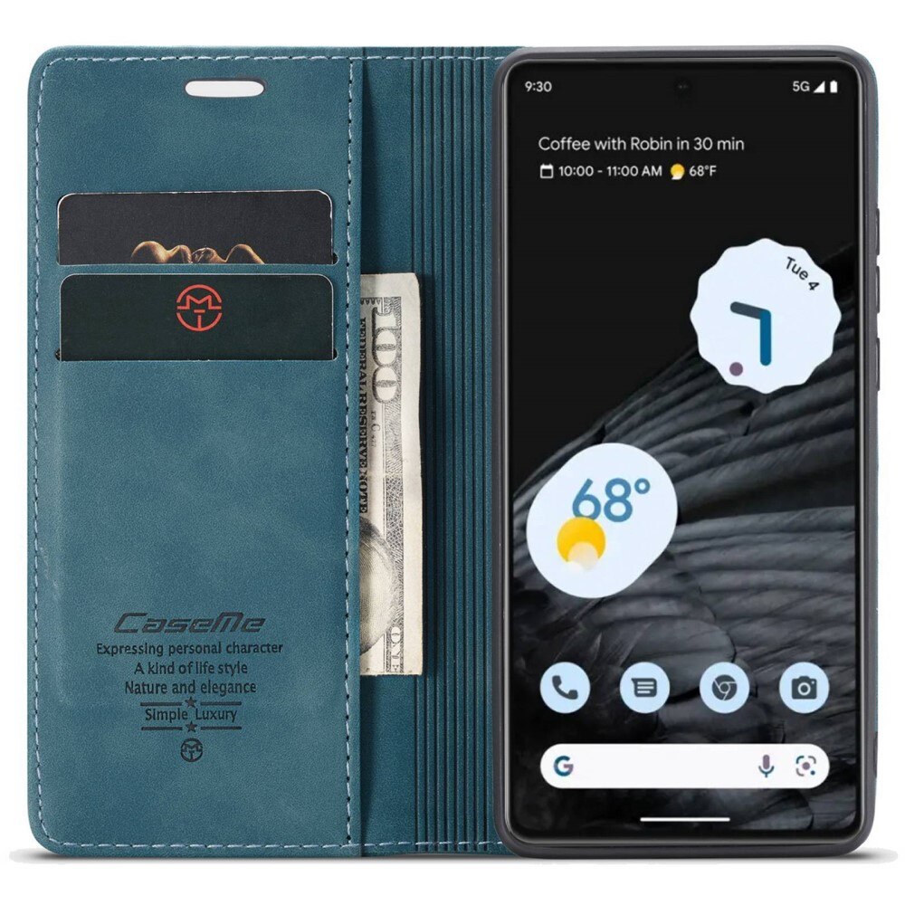 Étui portefeuille mince Google Pixel 7, Bleu