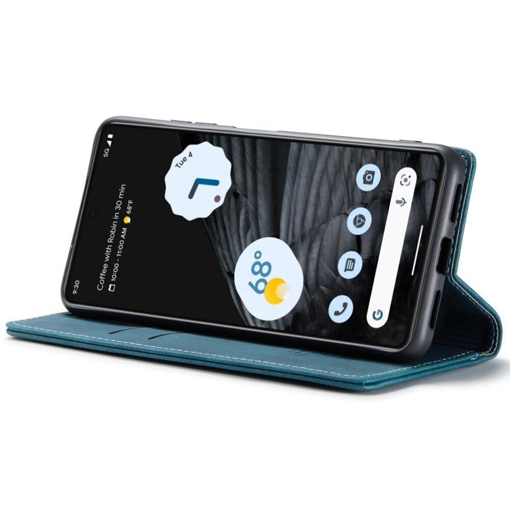 Étui portefeuille mince Google Pixel 7, Bleu