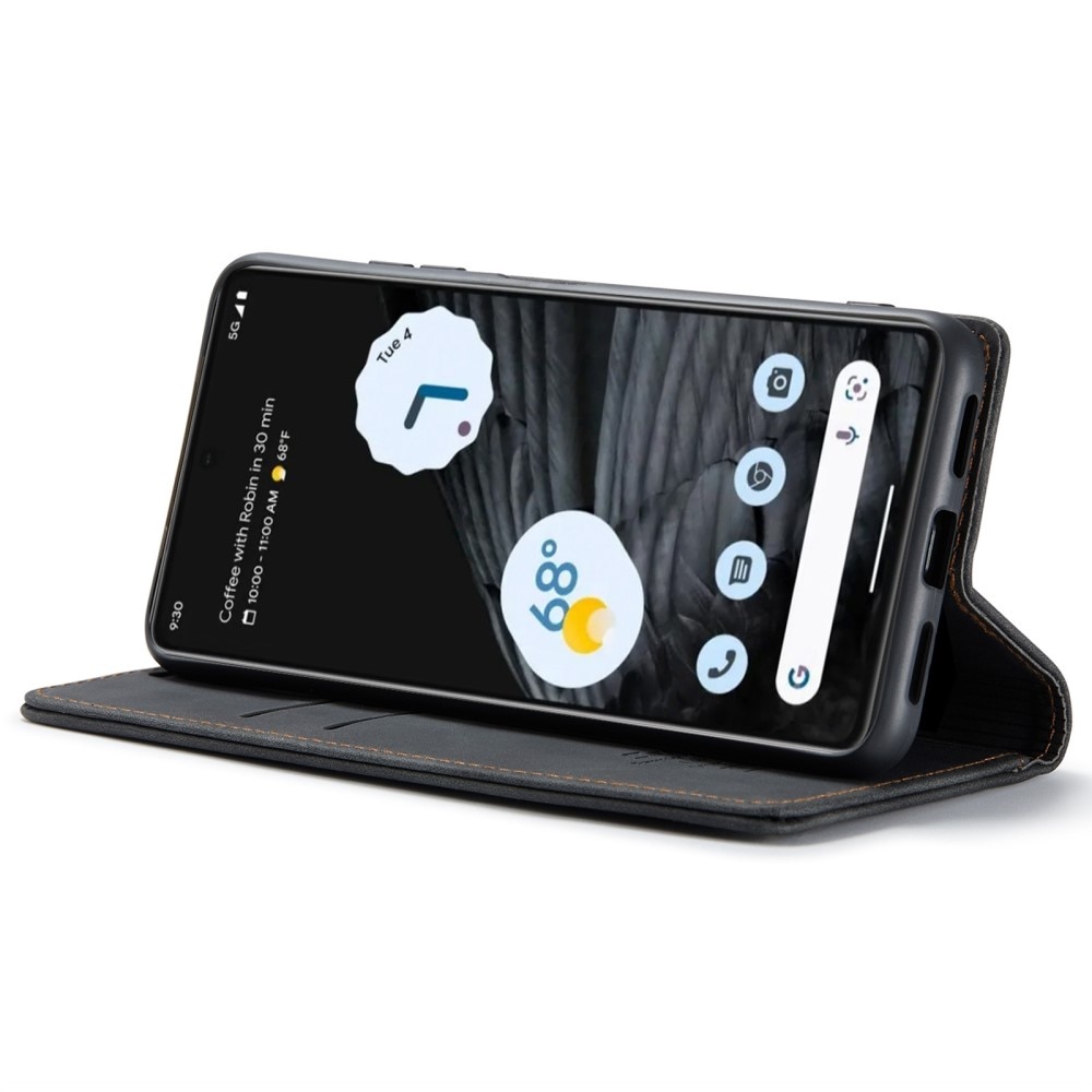 Étui portefeuille mince Google Pixel 7, Noir