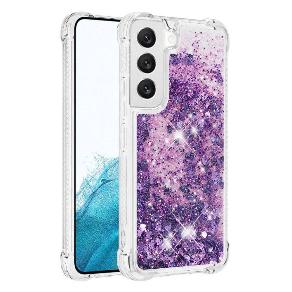Coque Glitter Powder TPU Samsung Galaxy S23, violet