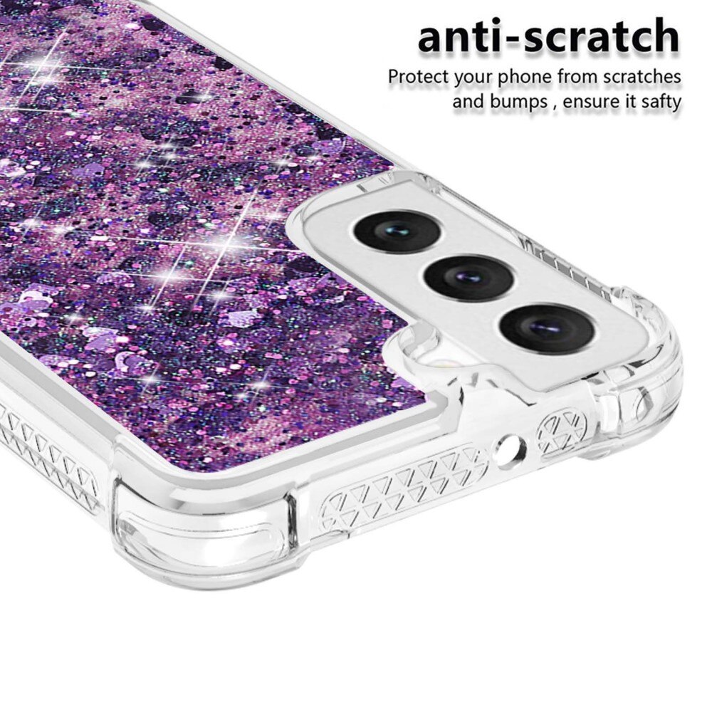 Coque Glitter Powder TPU Samsung Galaxy S23, violet