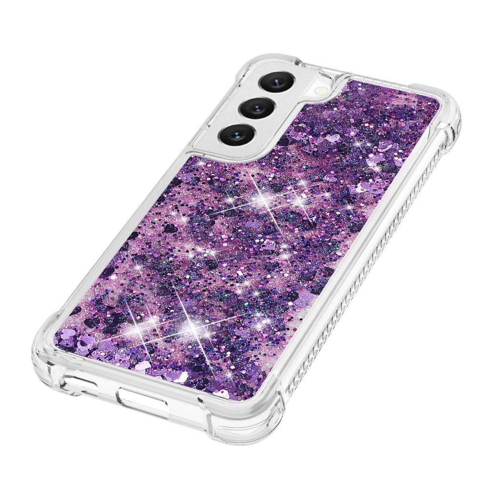 Coque Glitter Powder TPU Samsung Galaxy S23, violet