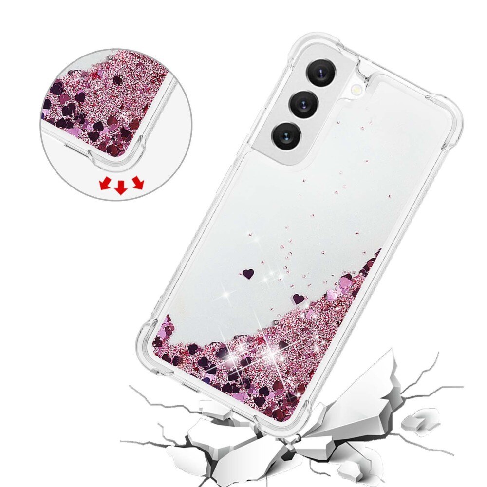 Coque Glitter Powder TPU Samsung Galaxy S23, rose