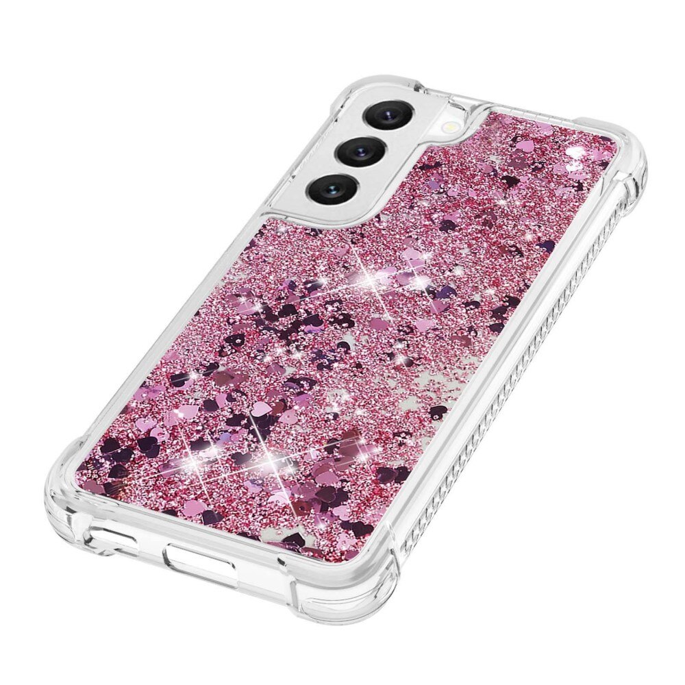 Coque Glitter Powder TPU Samsung Galaxy S23, rose