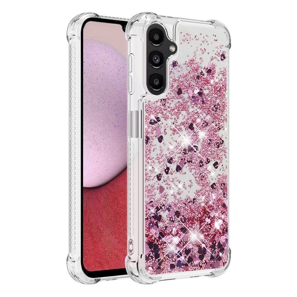 Coque Glitter Powder TPU Samsung Galaxy A14, rose