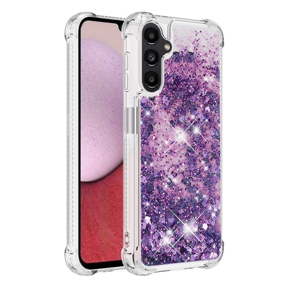 Coque Glitter Powder TPU Samsung Galaxy A14, violet