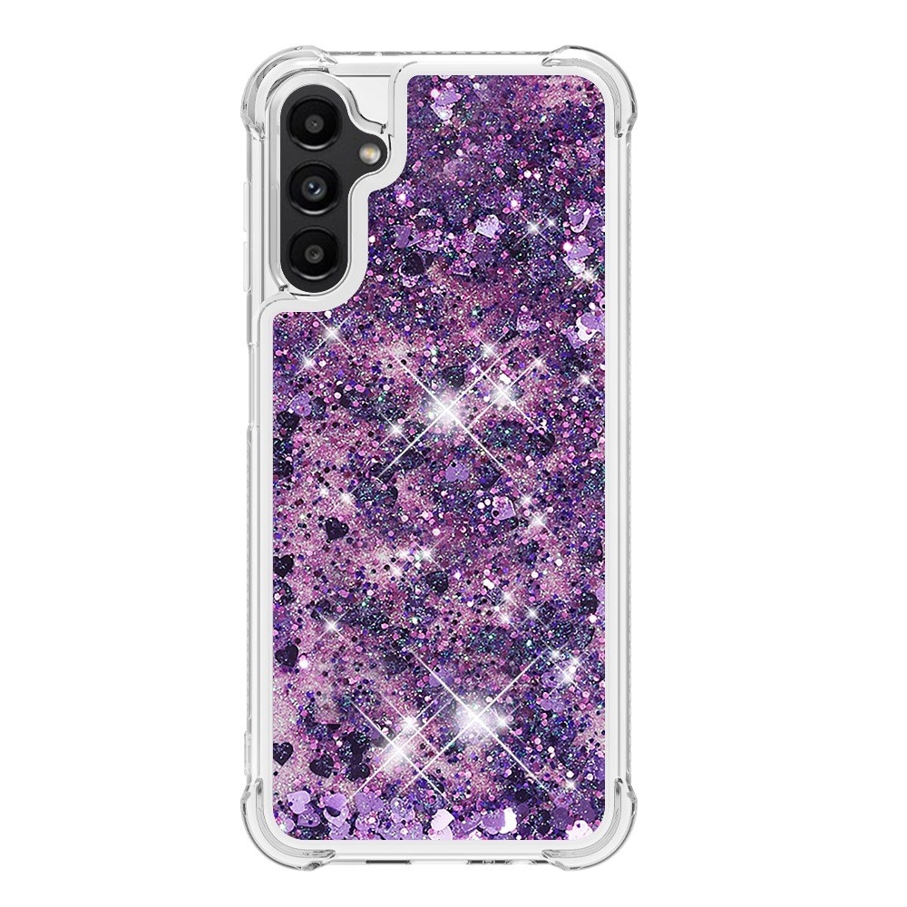 Coque Glitter Powder TPU Samsung Galaxy A14, violet