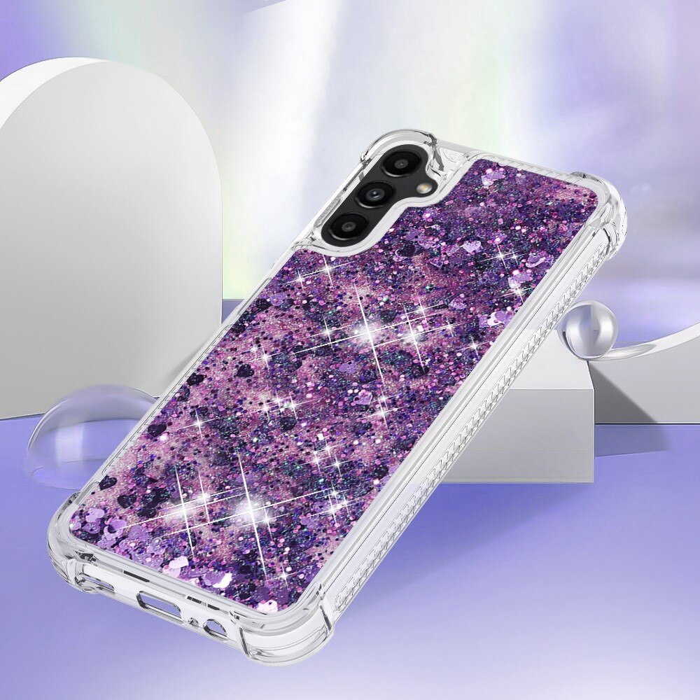 Coque Glitter Powder TPU Samsung Galaxy A14, violet