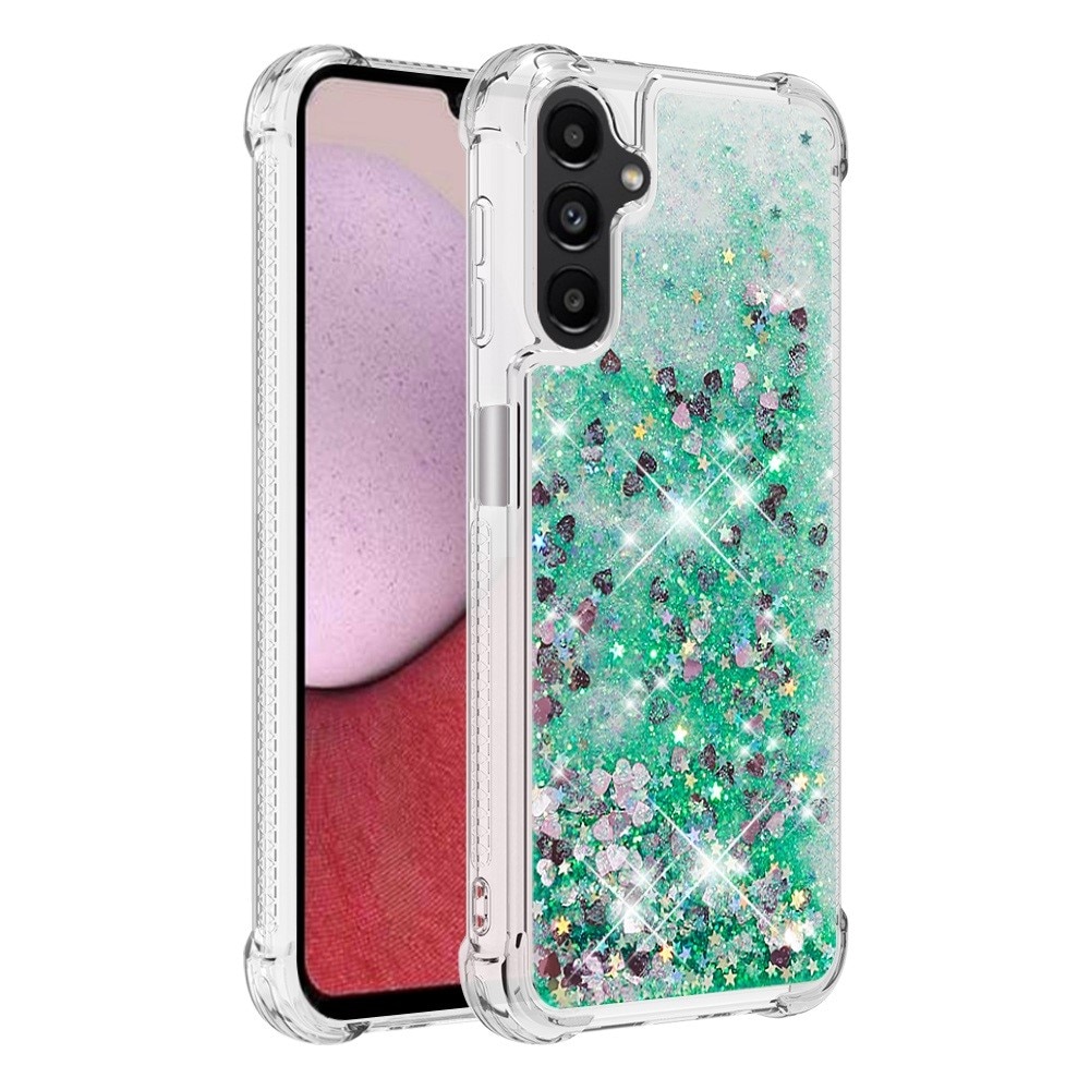 Coque Glitter Powder TPU Samsung Galaxy A14, vert