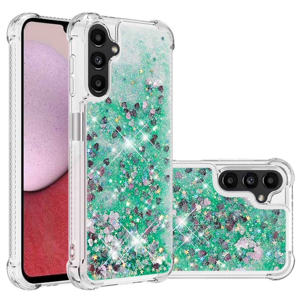 Coque Glitter Powder TPU Samsung Galaxy A14, vert