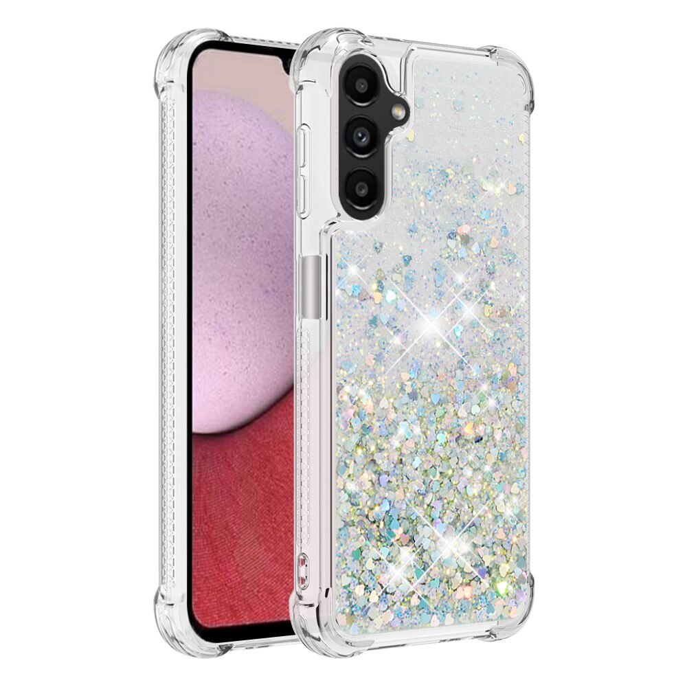 Coque Glitter Powder TPU Samsung Galaxy A14, argent