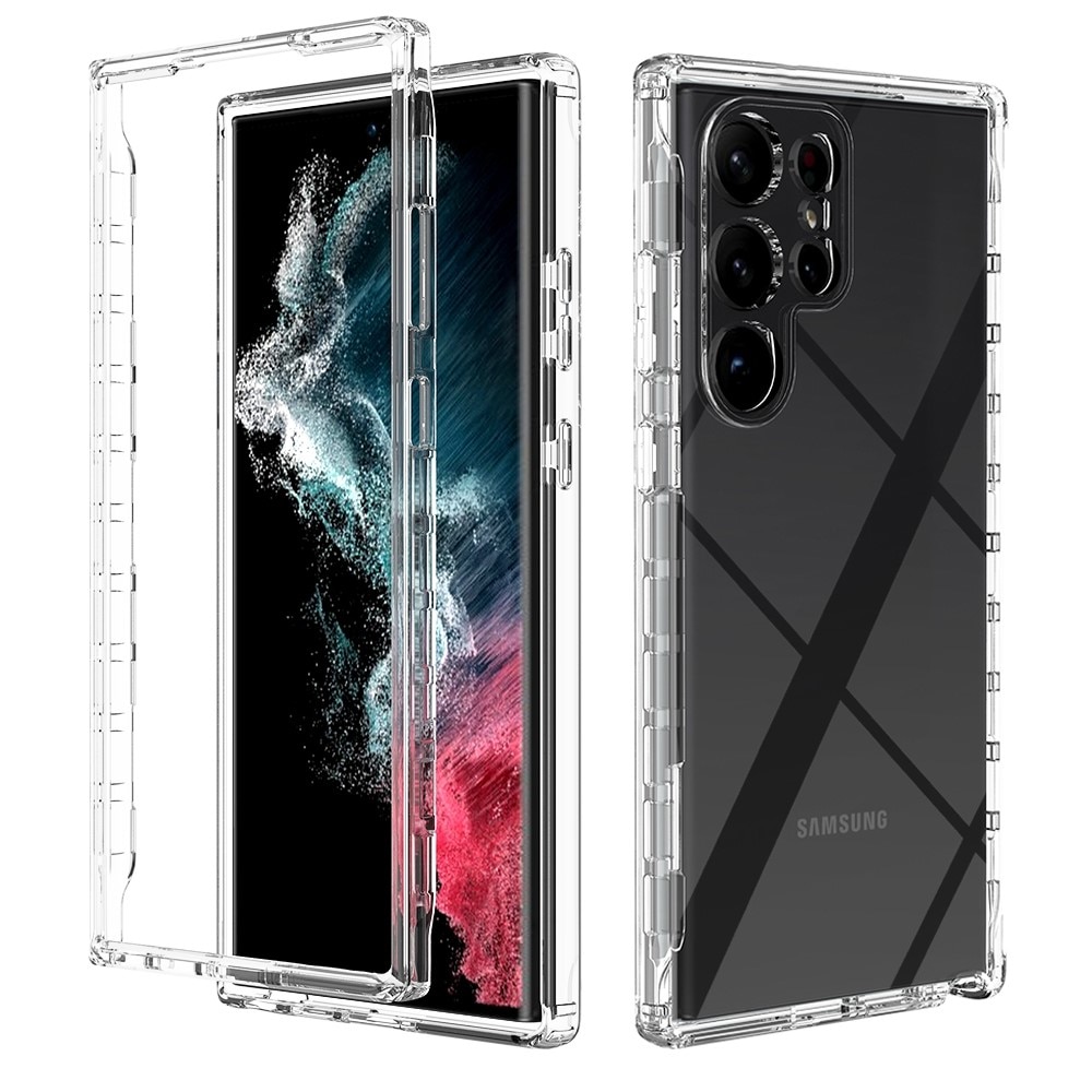 Coque de couverture complète Samsung Galaxy S23 Ultra, Transparent