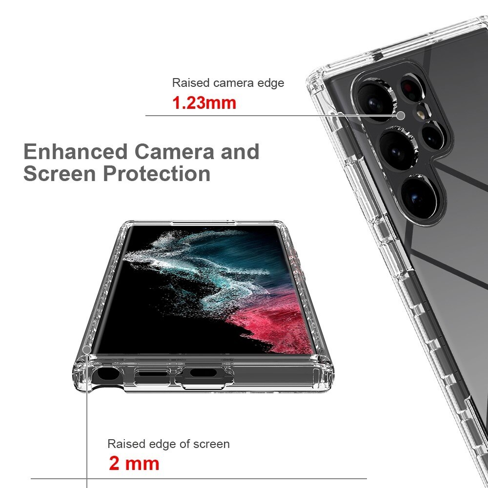 Coque de couverture complète Samsung Galaxy S23 Ultra, Transparent