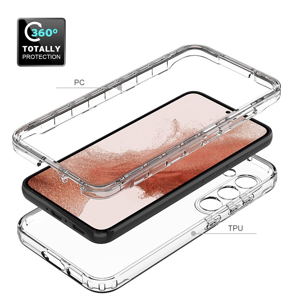 Coque de couverture complète Samsung Galaxy S23, Transparent
