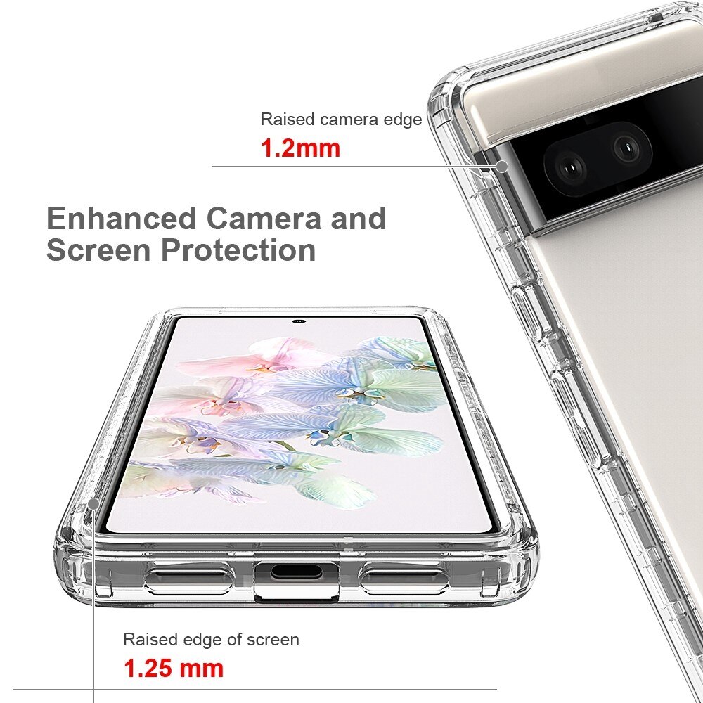 Coque de couverture complète Google Pixel 7, Transparent