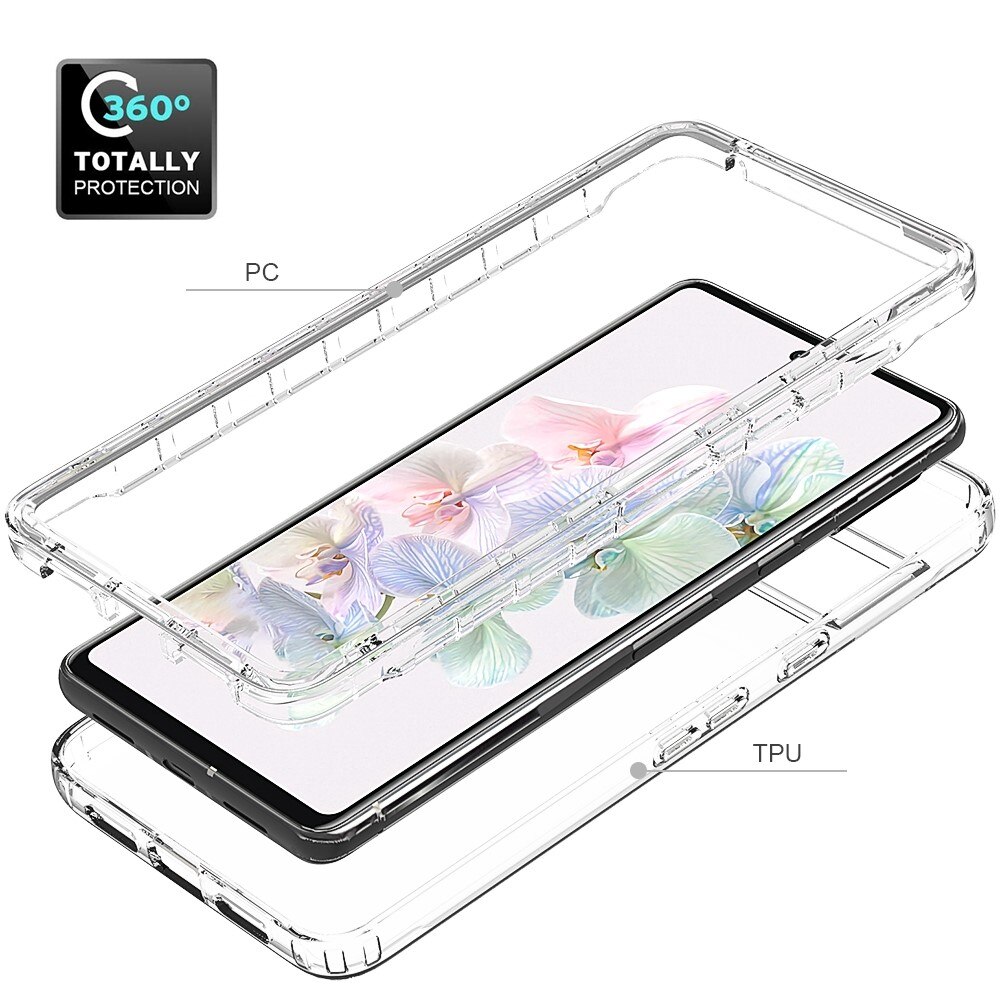 Coque de couverture complète Google Pixel 7 transparent