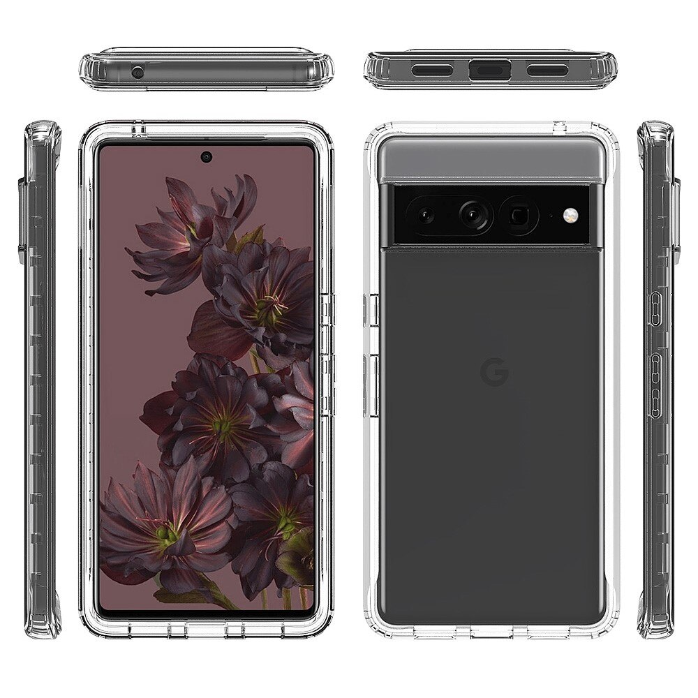 Coque de couverture complète Google Pixel 7 Pro, Transparent