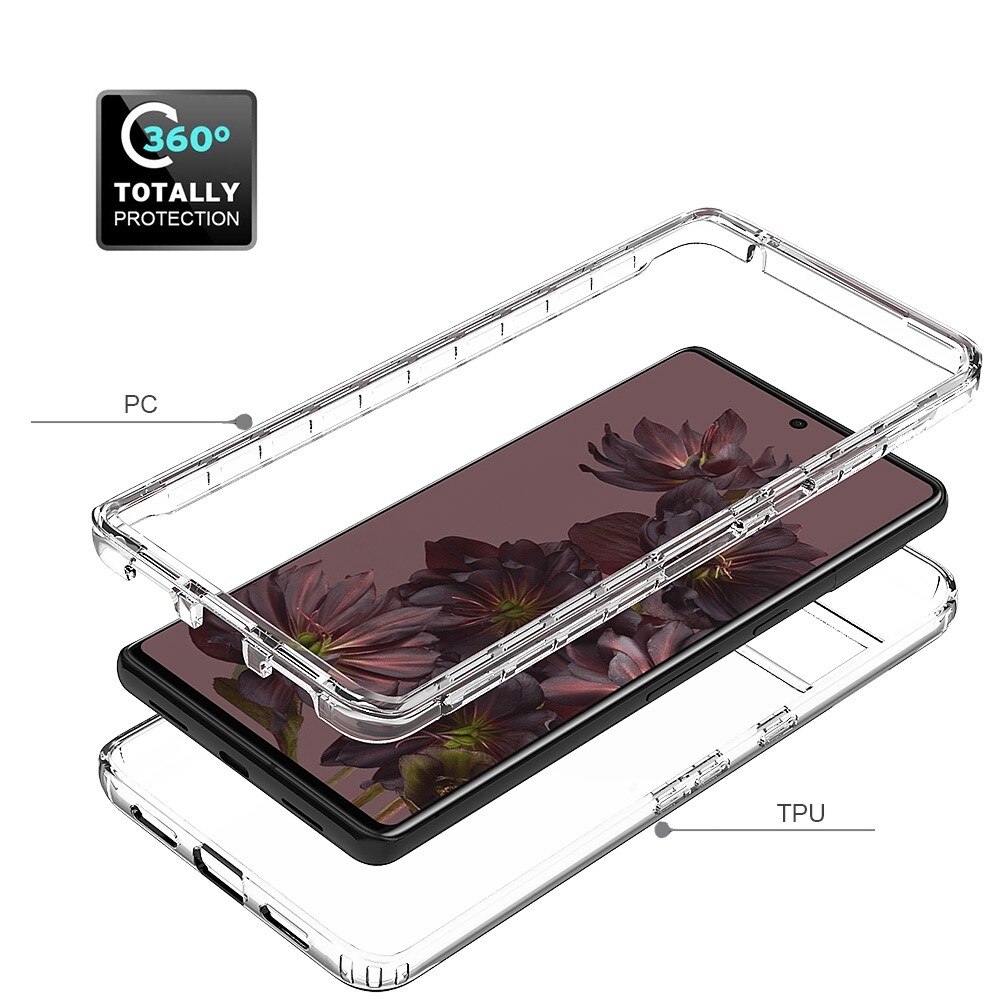 Coque de couverture complète Google Pixel 7 Pro, Transparent