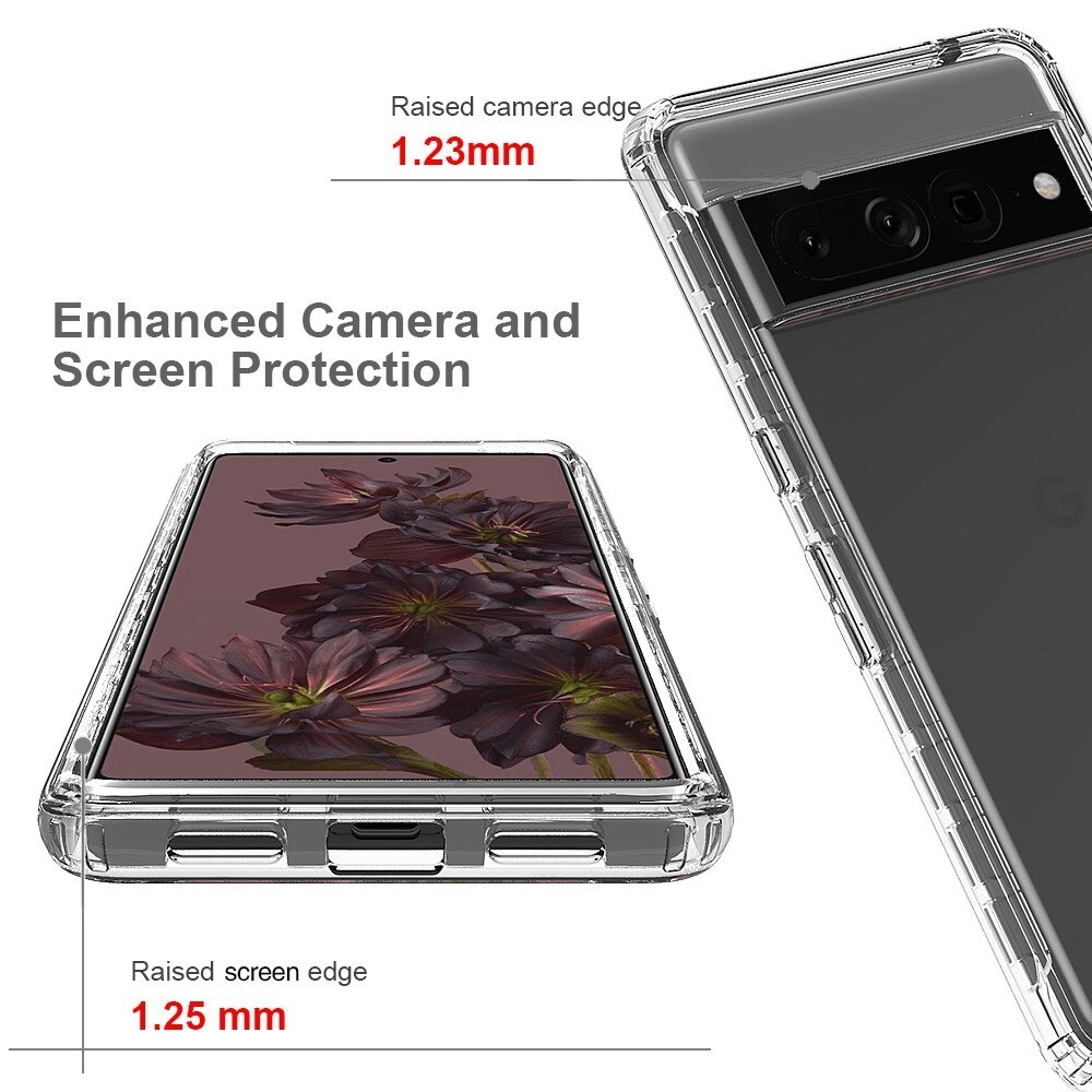 Coque de couverture complète Google Pixel 7 Pro, Transparent