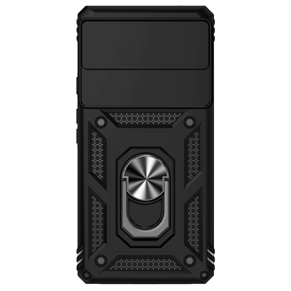 Coque Hybride Ring avec Protège Caméra Google Pixel 6a, Noir