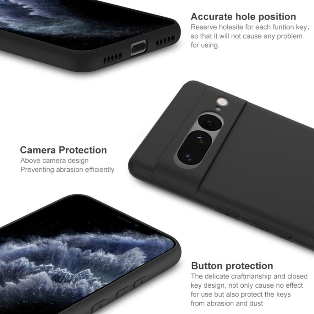 Coque Frosted TPU Google Pixel 7 Pro Black