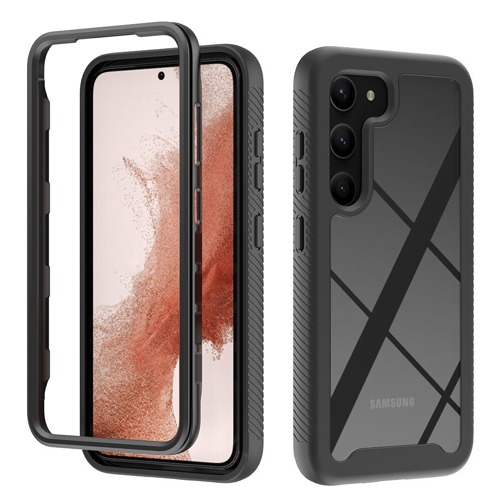 Coque de couverture complète Samsung Galaxy S23 Plus, Noir