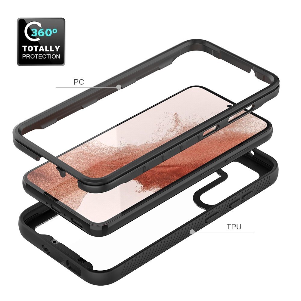 Coque de couverture complète Samsung Galaxy S23 Plus, Noir