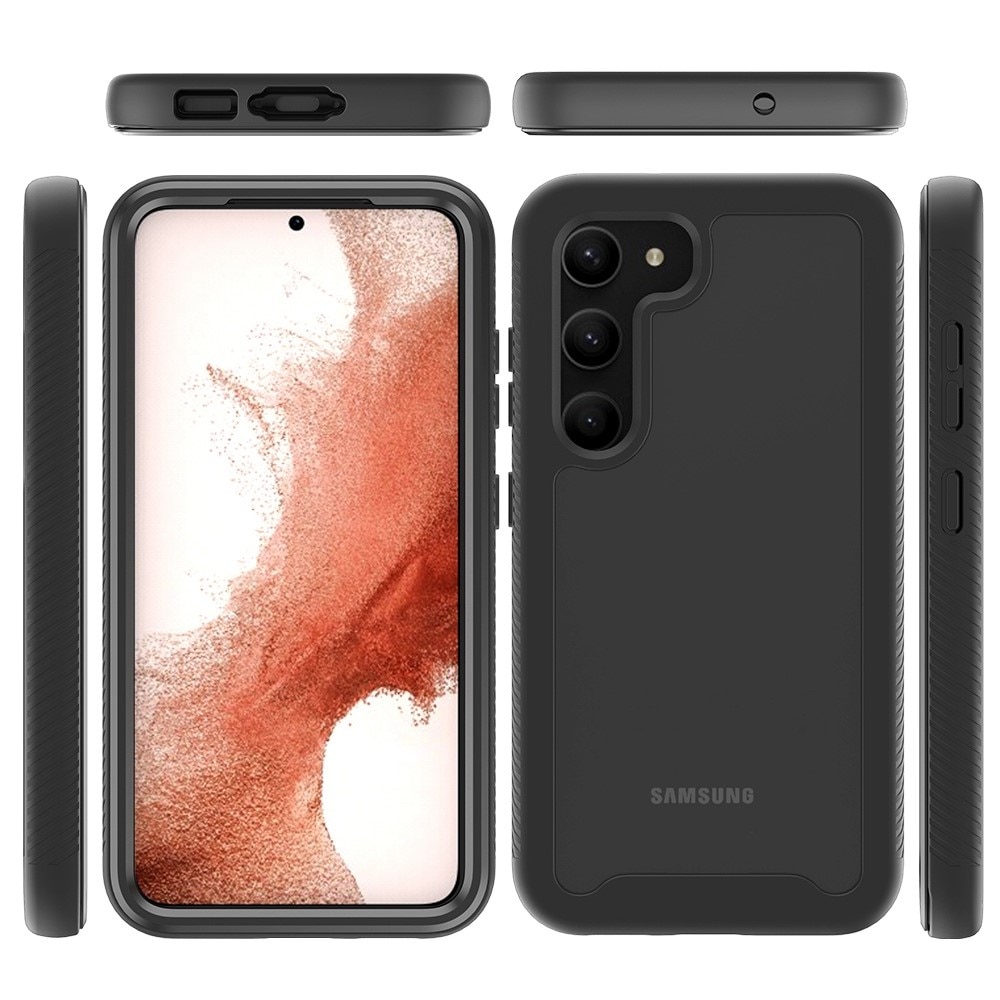 Coque de couverture complète Samsung Galaxy S23 Plus, noir