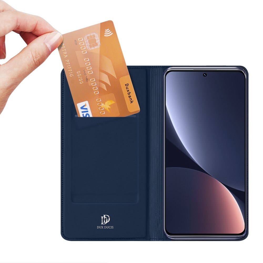 Étui portefeuille Skin Pro Series Xiaomi 13, Bleu