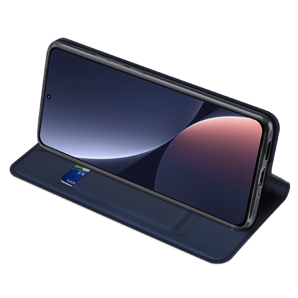 Étui portefeuille Skin Pro Series Xiaomi 13, Bleu