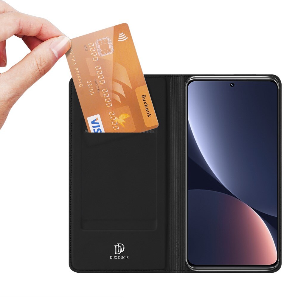 Étui portefeuille Skin Pro Series Xiaomi 13, Noir