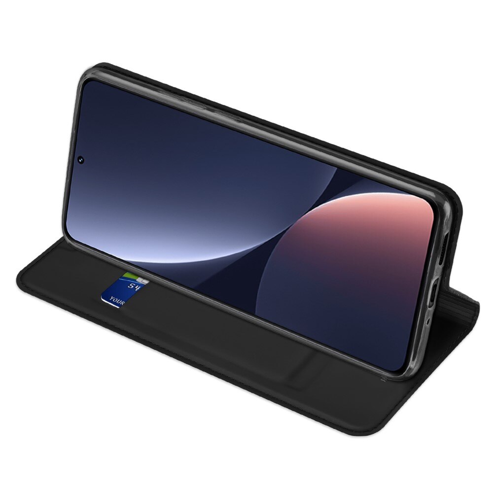 Étui portefeuille Skin Pro Series Xiaomi 13, Noir