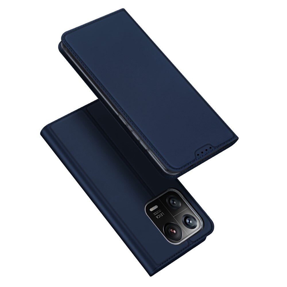 Étui portefeuille Skin Pro Series Xiaomi 13 Pro, Bleu