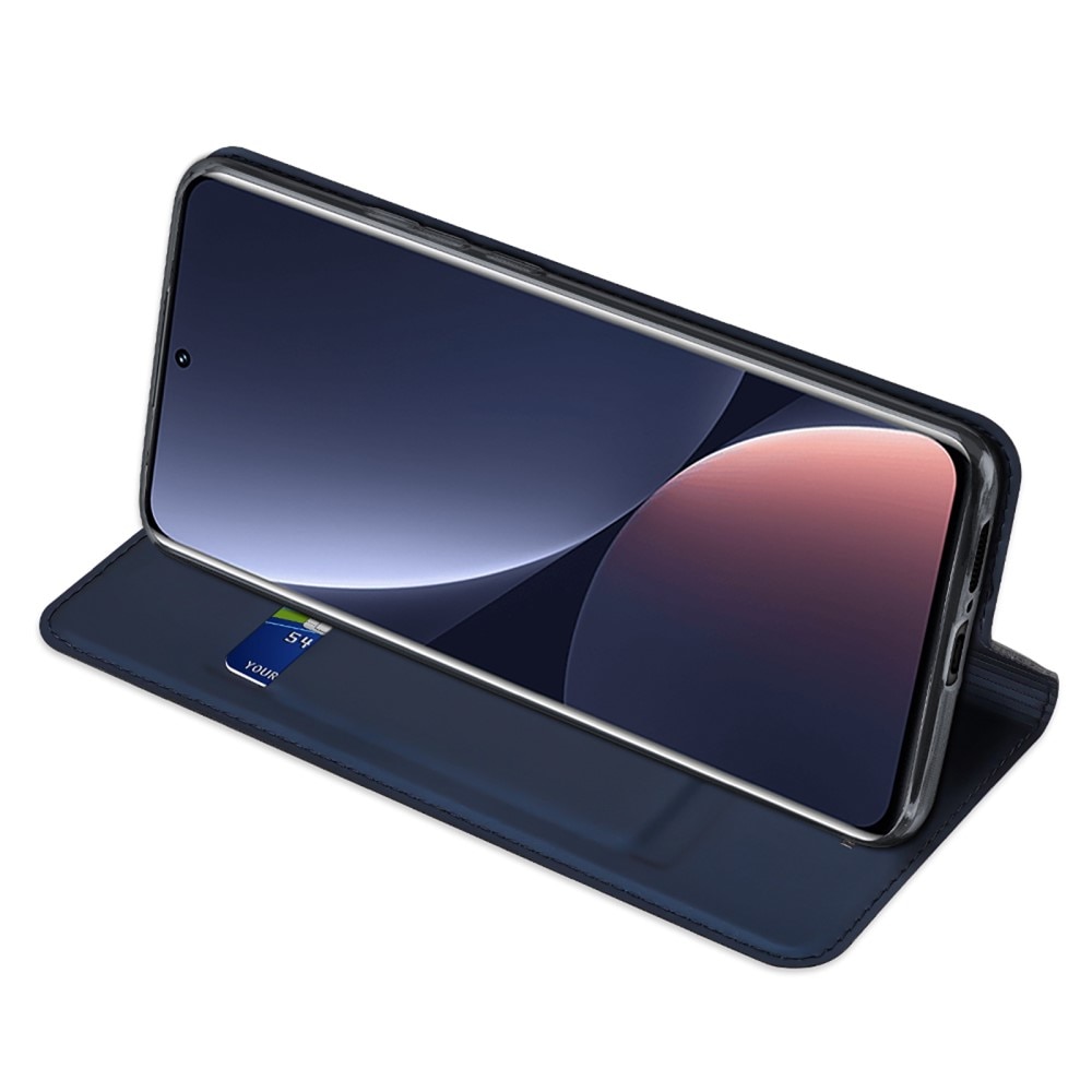 Étui portefeuille Skin Pro Series Xiaomi 13 Pro, Bleu
