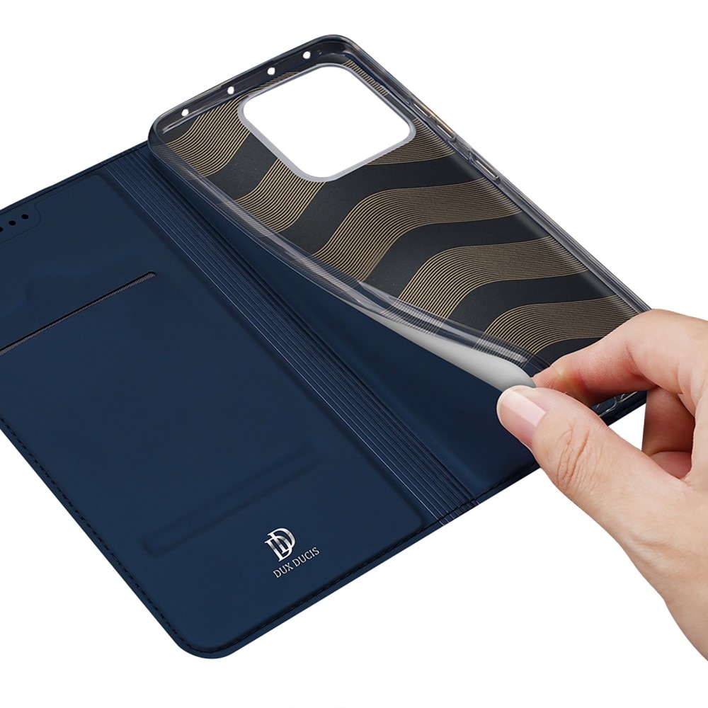 Étui portefeuille Skin Pro Series Xiaomi 13 Pro, Bleu