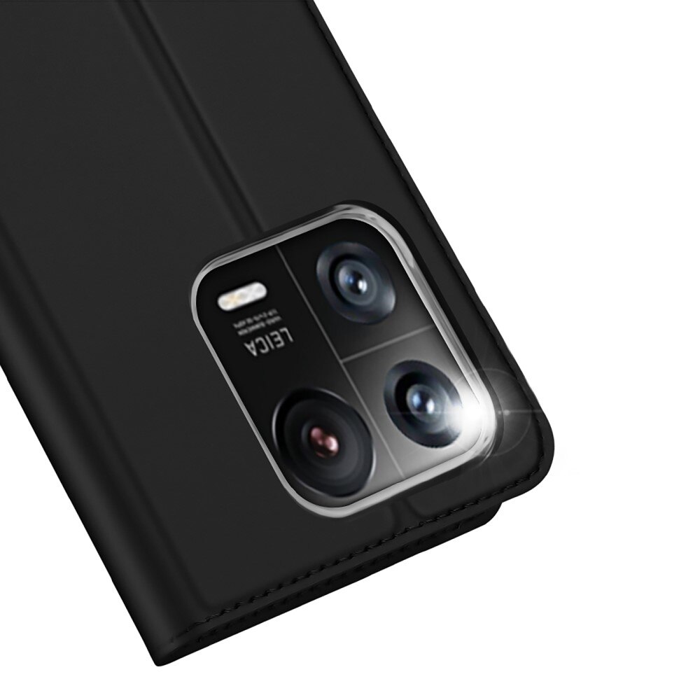 Étui portefeuille Skin Pro Series Xiaomi 13 Pro, Noir