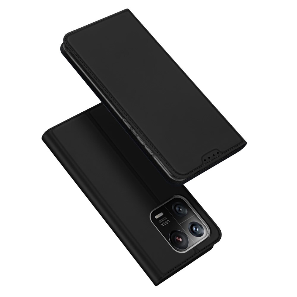 Étui portefeuille Skin Pro Series Xiaomi 13 Pro, Noir