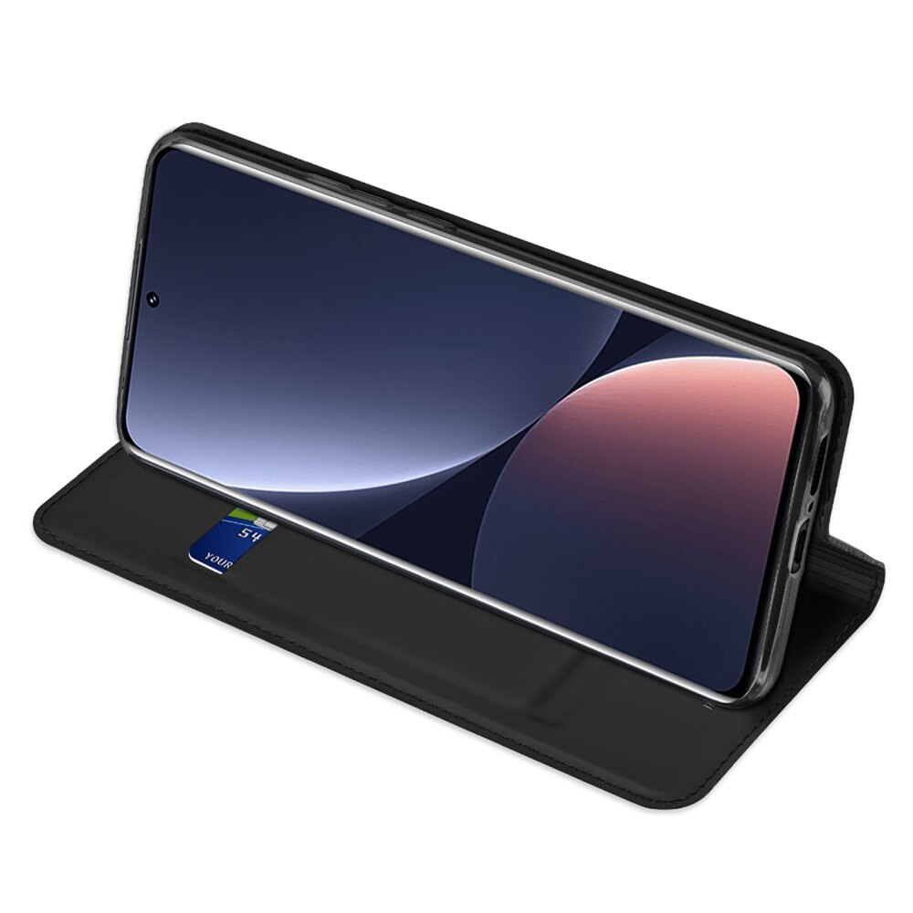 Étui portefeuille Skin Pro Series Xiaomi 13 Pro, Noir