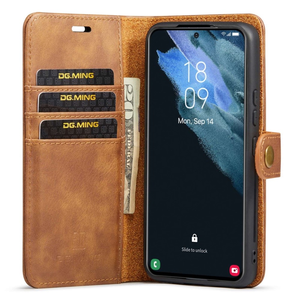 Étui portefeuille Magnet Wallet Samsung Galaxy S23, Cognac