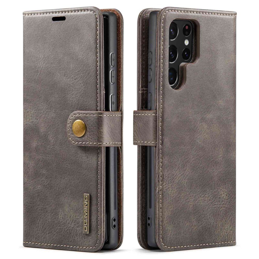 Étui portefeuille Magnet Wallet Samsung Galaxy S23 Ultra, Marron