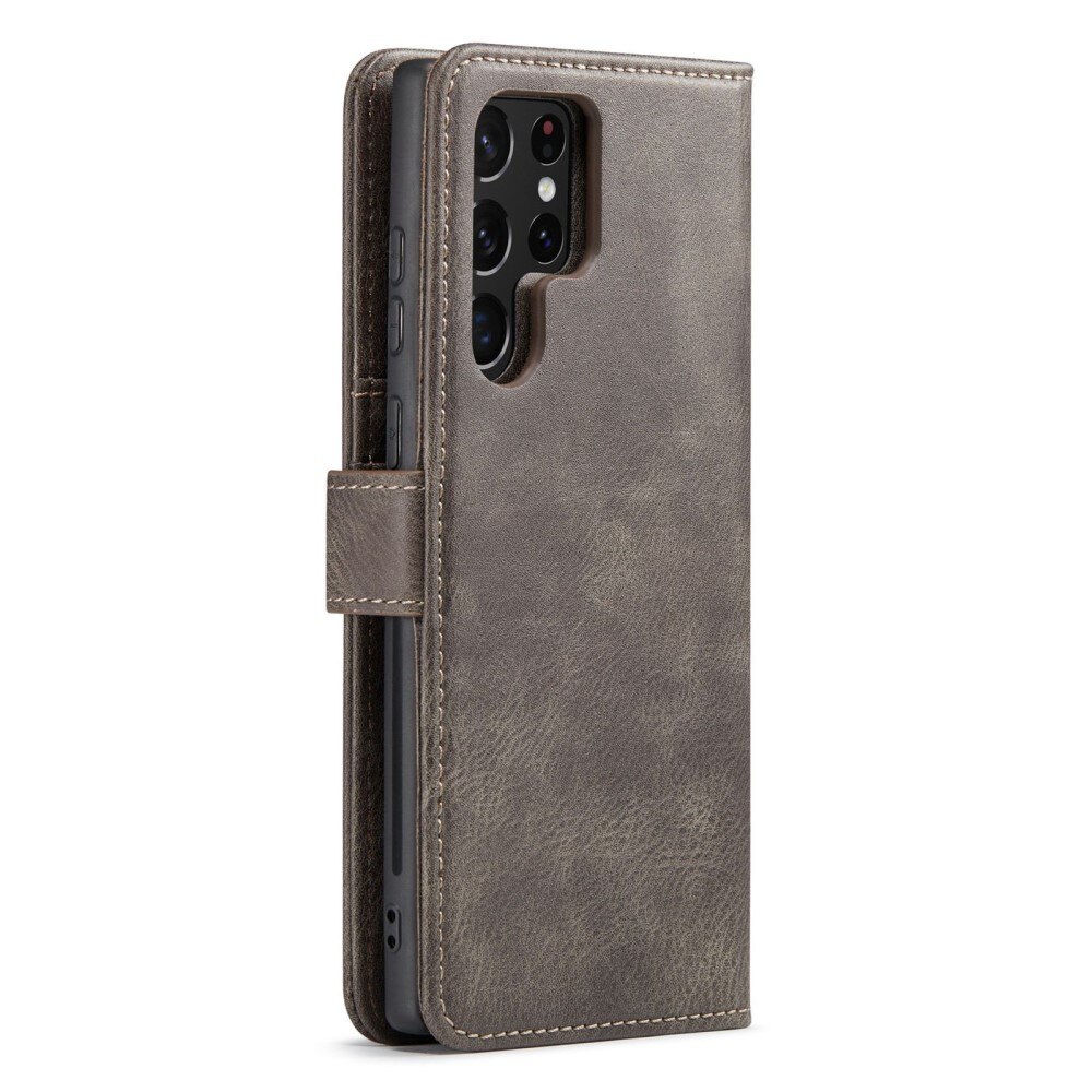 Étui portefeuille Magnet Wallet Samsung Galaxy S23 Ultra, Marron