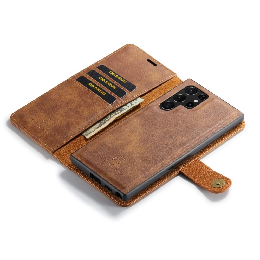 Étui portefeuille Magnet Wallet Samsung Galaxy S23 Ultra, Cognac