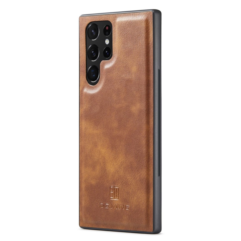 Étui portefeuille Magnet Wallet Samsung Galaxy S23 Ultra, Cognac