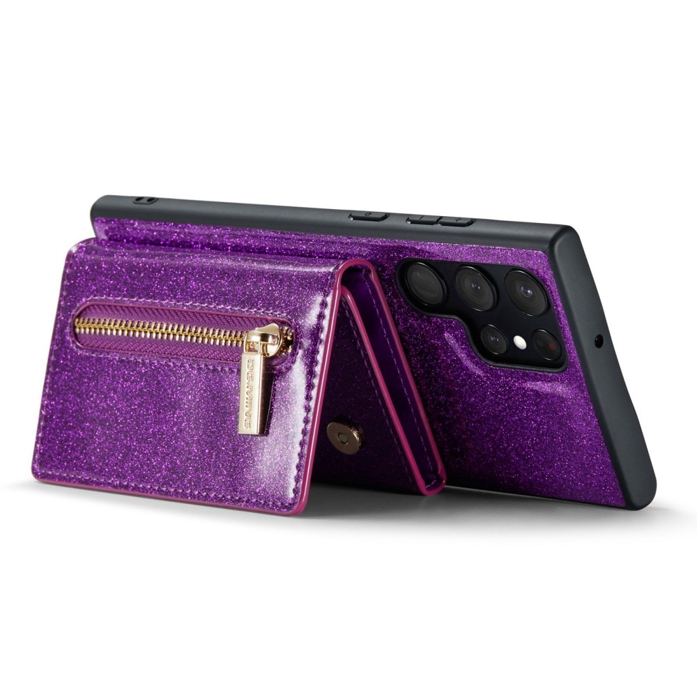 Coque Magnetic Card Slot Samsung Galaxy S23 Ultra, Briller violet